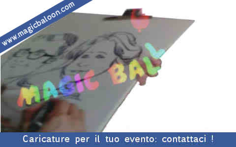 Servizio artistico di caricature e ritratti www.magicbaloon.com