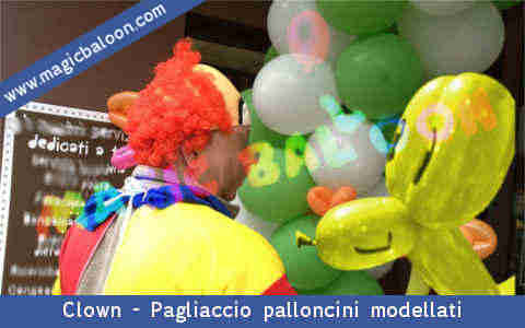 Palloncini Milano Palloncino Artista Balloon Art Figure e creazioni con palloncini Clown Pagliaccio Italia 