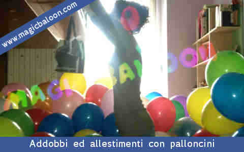Allestimenti ed addobbi con palloncini e palloni per la festa del papa' - festa del papa - festa del papà - festa del babbo