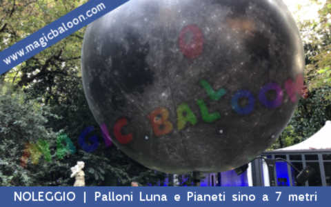 nuovo servizio noleggio allestimenti fiera sfilate negozi eventi palloni luna terra pianeti disponibile in tutta Italia - Milano - Roma