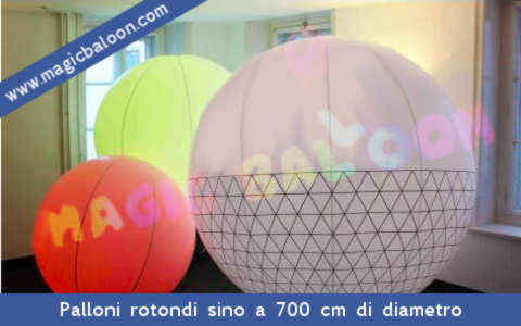 Servizi professionali con palloni gonfiabili satellite Luna pianeti Terra e sistema solare con installazione professionale in tutta Italia gonfiati ad aria o ad gas elio