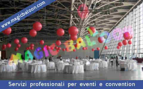 servizi allestimento addobbi con palloncini per agenzie eventi pubblicitarie tour promozionali
