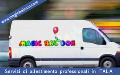 servizi professionali in tutta Italia di allestimento dirigibili gas elio ancoraggio per agenzie eventi pubblicitarie tour promozionali wedding planner concerti eventi pubblici